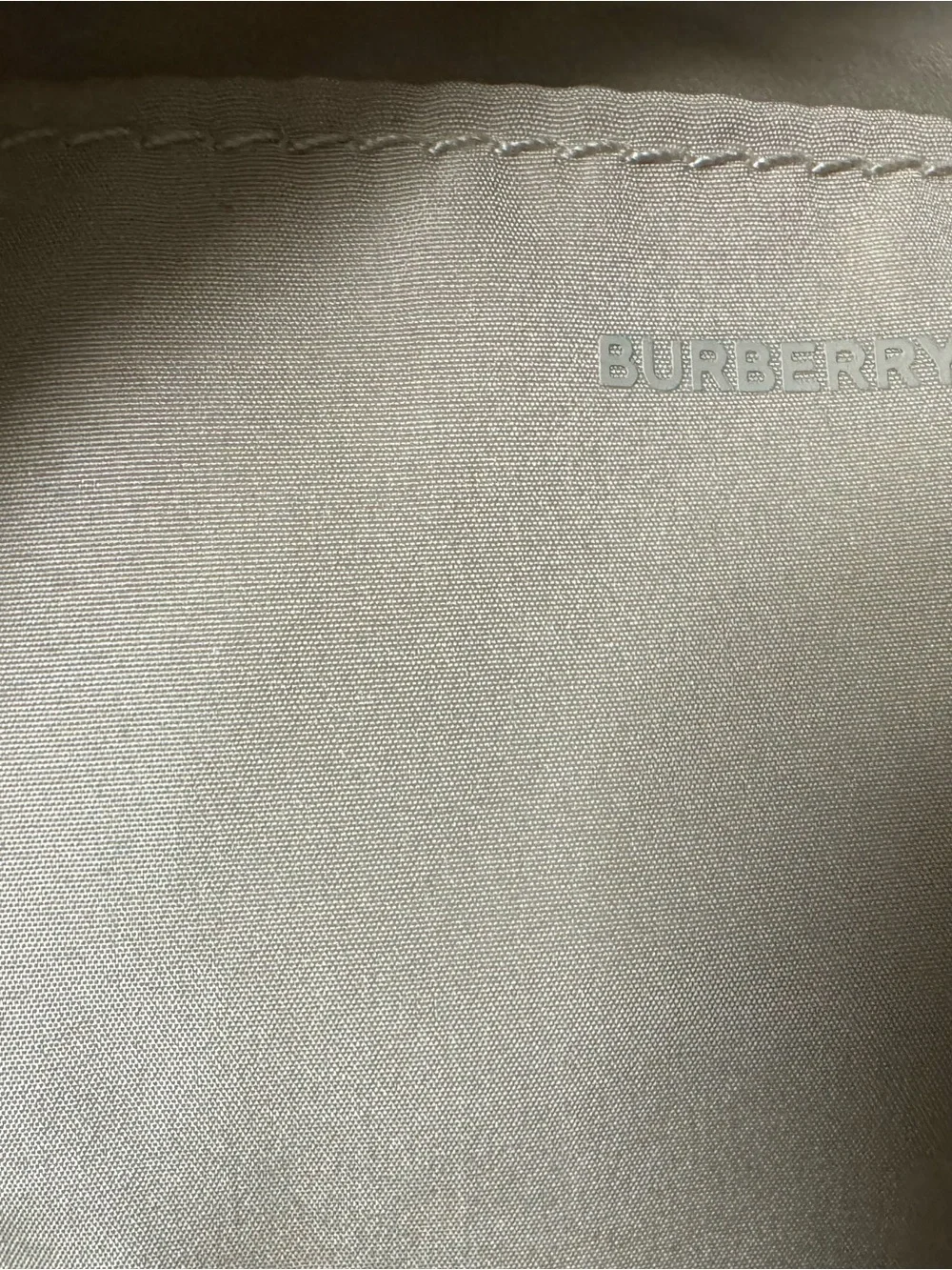 Burberry Khaki Green Cosmetic Bag
